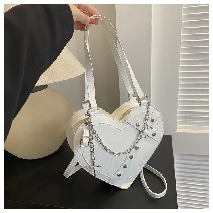 Korean Cute Niche Design Foreign Gas Crossbody Bag Handbag Winter New Trend Love Shoulder Bag One Shoulder Diagonal Shoulder Bag