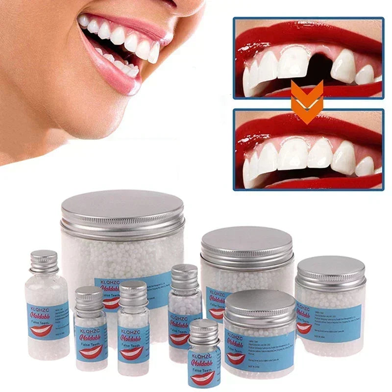 5-50ml Resin Tooth Repair Glue Shapeable Teeth Gaps Filling Solid Temporary Teeth Repair Falseteeth Glue Safety Dental Supplies