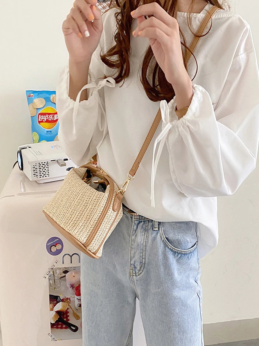 Straw Woven Beach Vacation Style Simple and Lightweight
