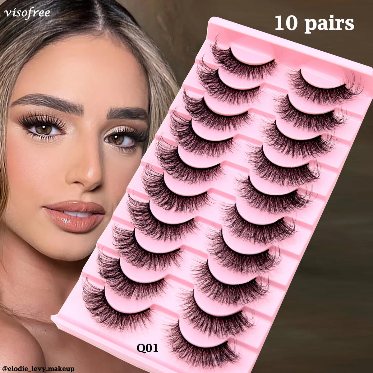 amazing Natural eyelash Long 10 Pairs/ 5 pairs /3 pairs