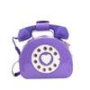 Telephone Shaped Crossbody PU Leather Shoulder Bag