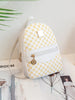 Checkered Pattern Shoulder Backpack Large Capacity Handbag Crossbody Cell Phone Square Bag for Women