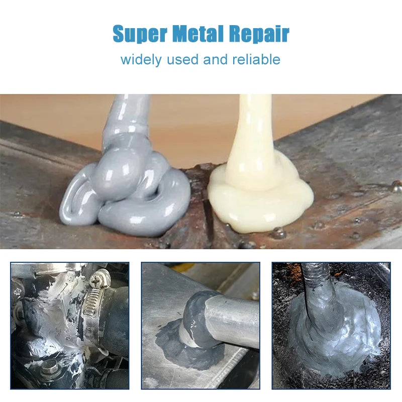 Cold Welding Glue Metal Repair Adhesive Heat Resistance AB Sealant High Strength Magic Plastic Repair Casting Adhesive Agent