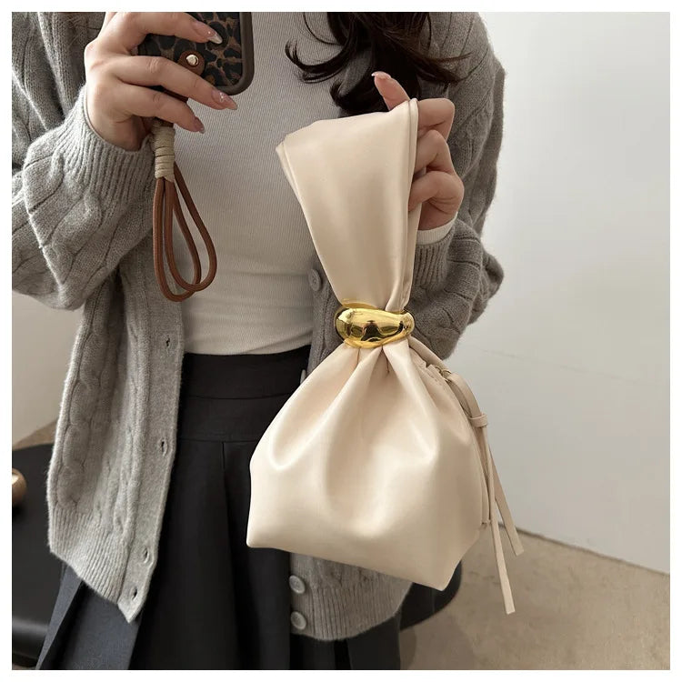 Luxury Personality Leather Clutch Bag