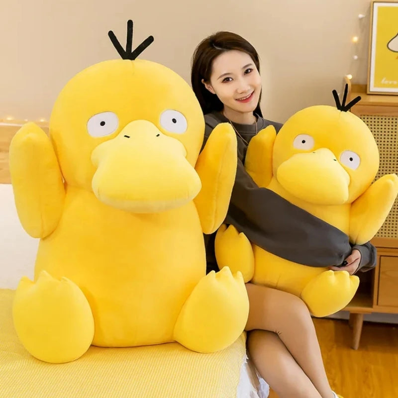 80CM Super Big Size Pokemon Peluche Stupid and Cute Psyduck Doll Plush Toy Stuffed Animal Plushies Children's Gift