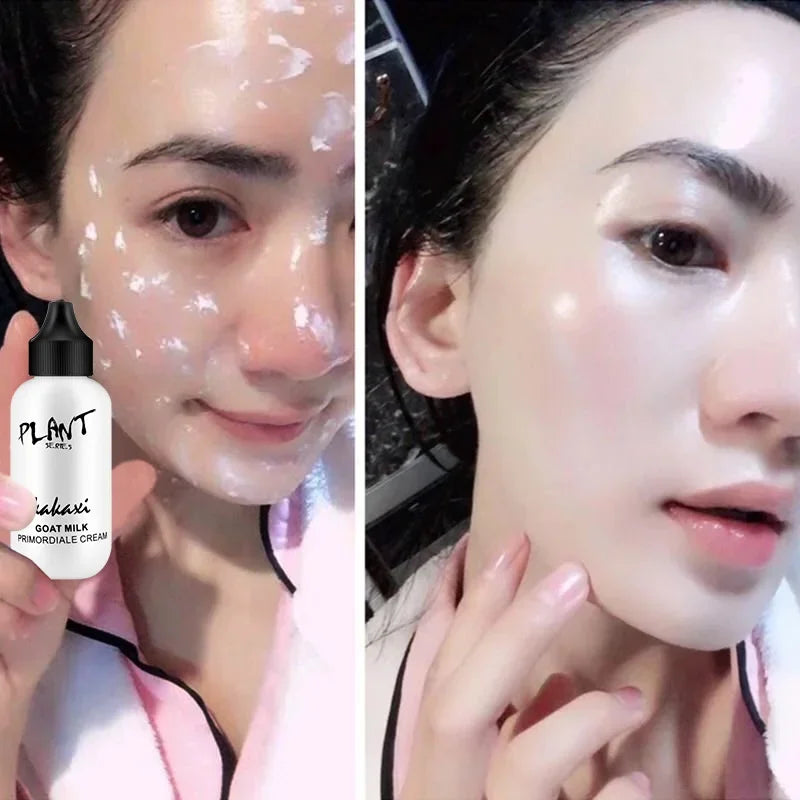 Milk Moisturizing Cream Ultimate Lazy Face Foundation Cream Goat Milk Revitalizing Whitening  Smooth Brighten Plain Cream