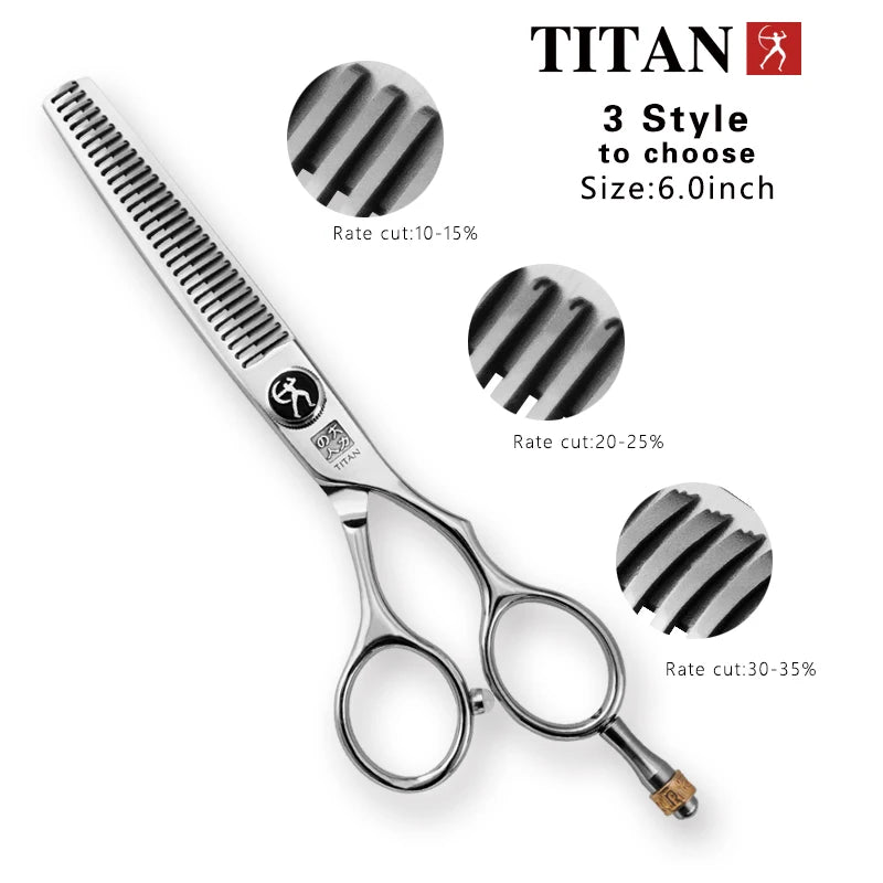 Titan Professional hair scissors  5.5inch   6.0inch barber scissors cutting thinning scissors