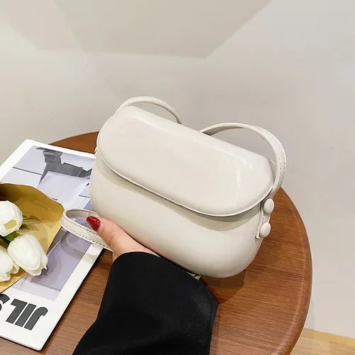 Hot Sale Flap Sling Shoulder Bags for Women Solid Color Crossbody Messenger Bag Purse Female Leather Handbag Pocket Shoulder Bag