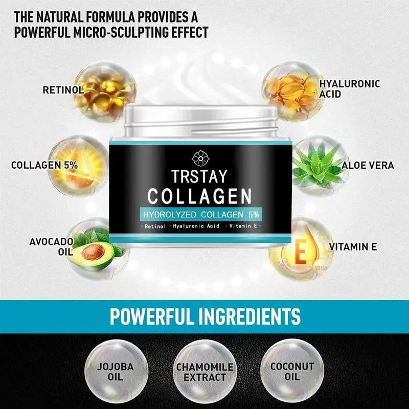 Men's Collagen Retinol Facial Moisturizing Natural Organic Day and Night Cream Anti Aging + Anti Wrinkle