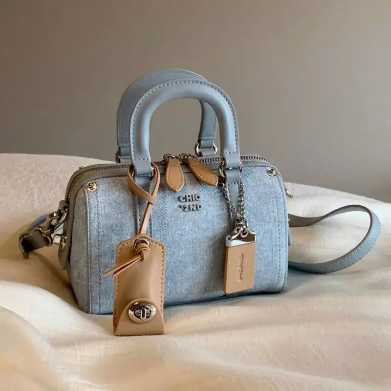 Women's Bags Handheld Bags Fashion Shoulder Bags New Canvas Denim Bag Girl Trend Leisure Versatile Square Bags Crossbody Bags
