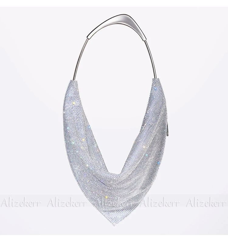 Metal Handle Rhinestones Evening Bags Ladies Luxury Designer Handmade Gorgeous Diamond Clutch Purses And Handbags Wedding Party