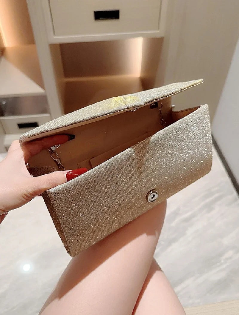 Upgrade Rhinestone Evening Bag Silver Purse Sparkly Diamond Silver Clutch Purses for Women Party Club Wedding