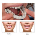 EVEREST Fake Tooth Cover Perfect Fit Teeth Whitening Teeth Snap on Silicone Smile Veneers Teeth Dental Flexibles Beauty Tool Cosmetic in Upper teeth color - Soft Plush Toys