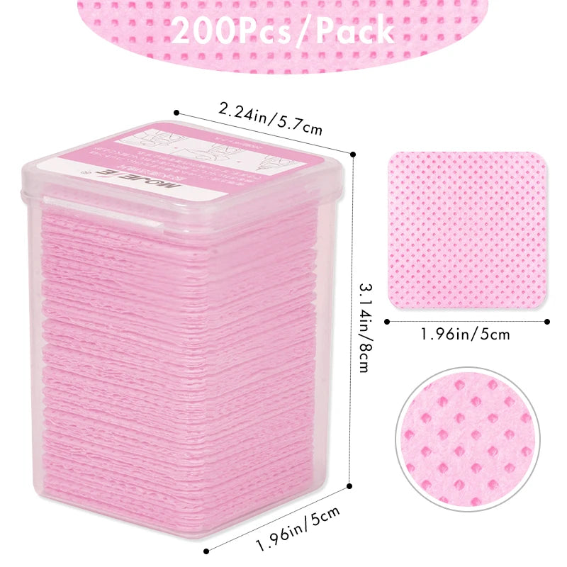 Lint Free Cotton Pads Nail Polish Remover, Wipes Cleaning