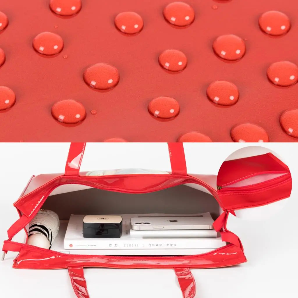 PVC Waterproof Eco Friendly Shopper Bags Women Large Capacity Shopping Totes Stylish Jelly Reusable Shoulder Bags Female Handbag