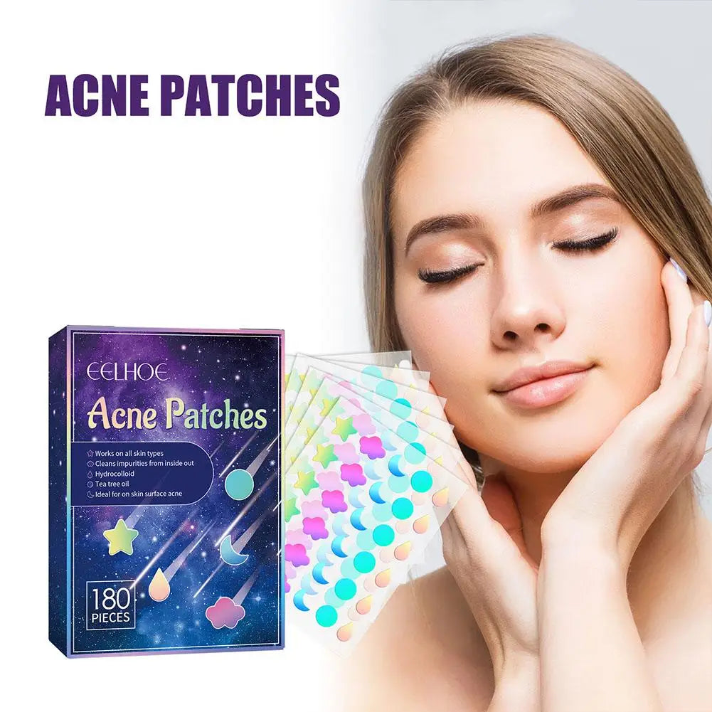 Colorful Acne Patch 180 Pills  Salicylic Acid  Tea Tree Oil  Acne  Hydrogel Patch acne care patch