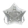Dark Harajuku style pentagram bag, Y2K star shaped backpack, vintage steampunk daypack for cool girls