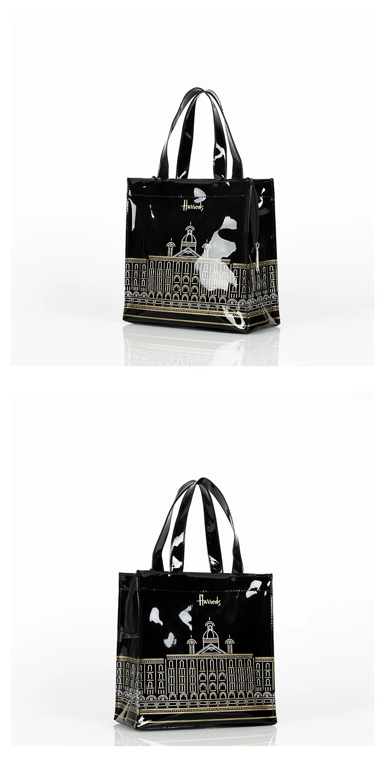 PVC Waterproof Eco Friendly Shopper Bags Women Large Capacity Shopping Totes Stylish Jelly Reusable Shoulder Bags Female Handbag