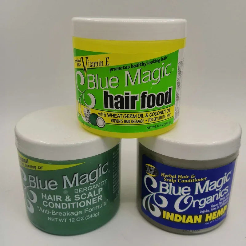 1PC Blue Magic Hair Styling Waxes & Cream& Scalp conditioner Styling Cream Hair Styling Putties /340g