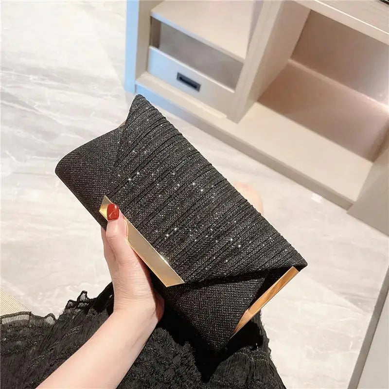 Popular Women Exquisite Evening Bag Party Banquet Glitter Purse Lady Elegant Wedding Clutches Handbag Female
