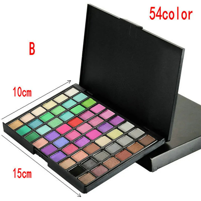 54/74/194 Colors Gliltter Eyeshadow Palette Matte Eye Shadow Pallete Shimmer Shine Nude Make Up Palette Set Kit Cosmetic Women