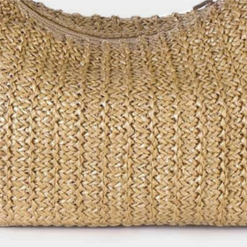 Women Bow Purse Summer Straw Woven Clutch Bag Luxury Design Handbags Purses Vacation Beach Tote Formal Party Wedding 2024 New