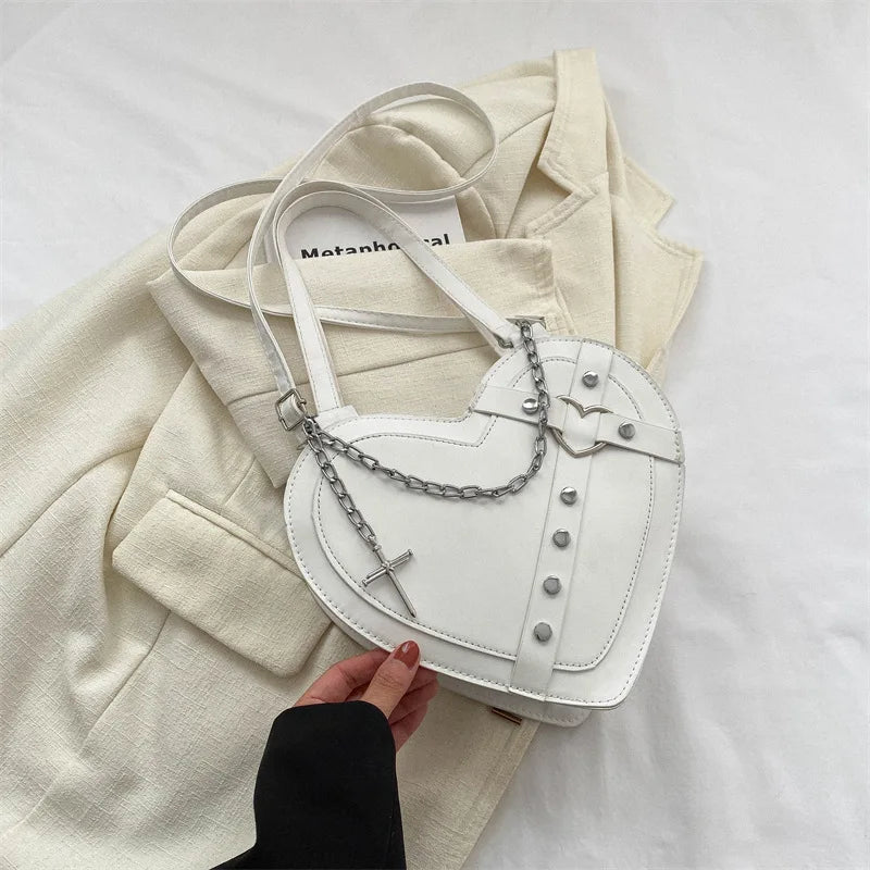 Korean Cute Niche Design Foreign Gas Crossbody Bag Handbag Winter New Trend Love Shoulder Bag One Shoulder Diagonal Shoulder Bag