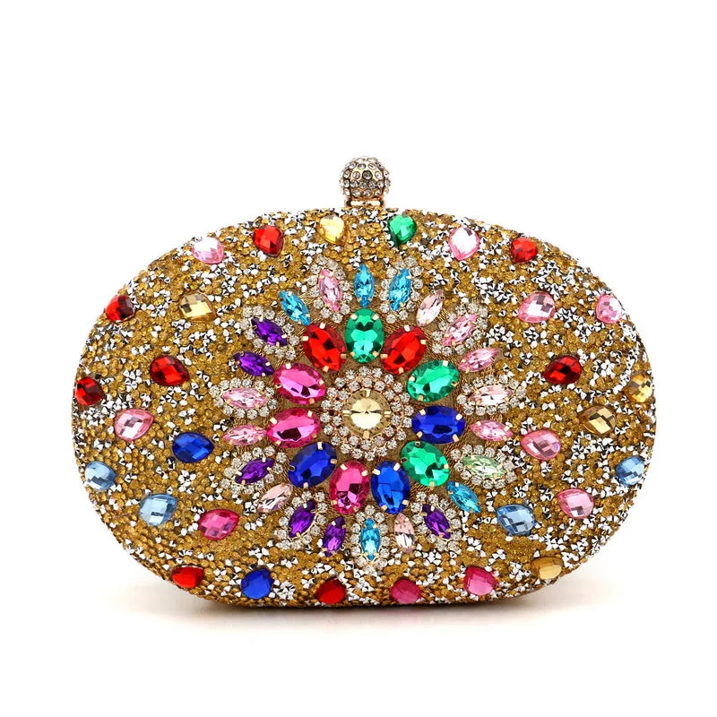 Diamond Women Luxury Clutch Evening Bag Wedding Crystal Ladies Cell Phone Pocket Purse Female Wallet for Party Quality Gift