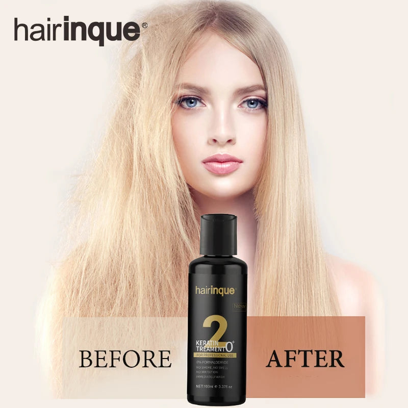 100ml Keratin Hair Treatment Straightening Hair Care Smoothing Repair Frizz Curly Hair Styling Products Professional 0% to12%