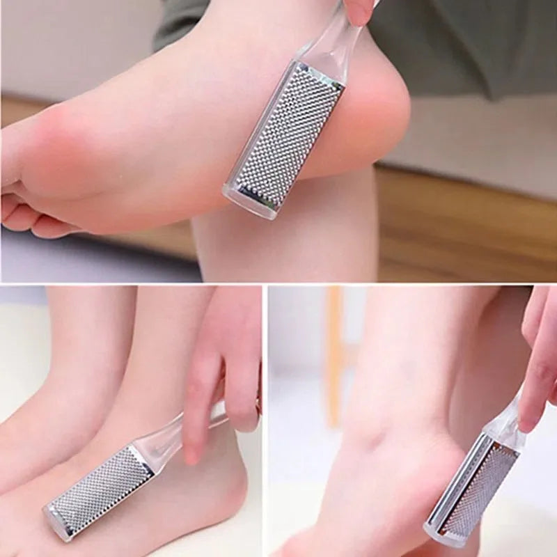 Foot Care Dead Skin Remove Plastic Stainless Steel Foot Rasp File Scrubber Grater Callus Pedicure Tools Exfoliating Tools