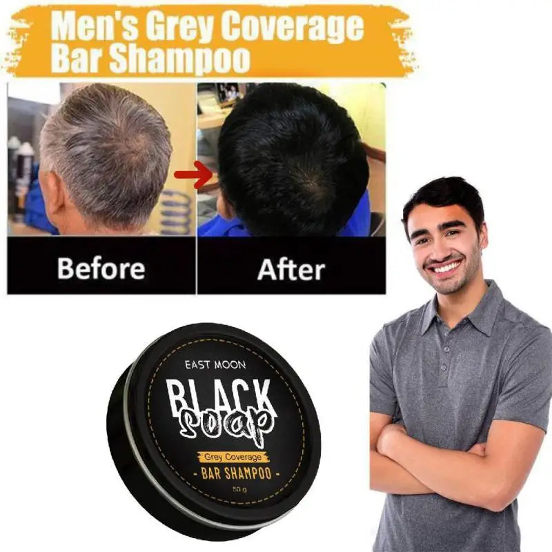 Shampoo Soap For Hair Darkening Shampoo Bar Soap Anti Dandruff Deep Beautiful Black Cleansing Nourishment Hair Care Shampoos Men