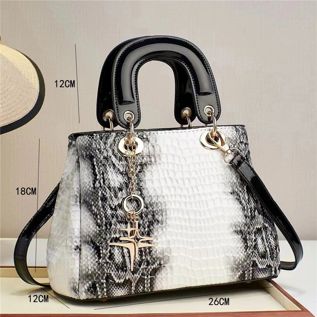 High Quality Leather Women Handbag Brand Designer Wedding Messenger Bags for Lady Shoulder Bags Female Big Totes Office Bag
