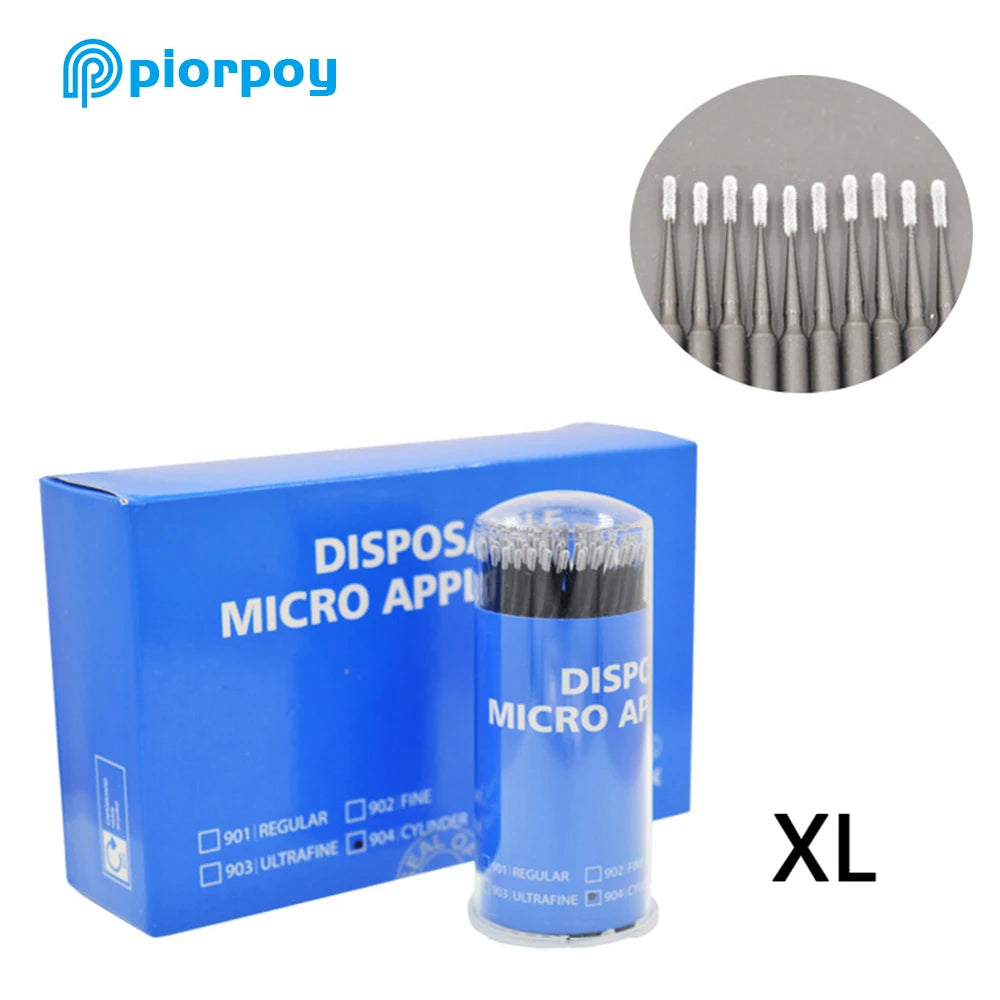 PIORPOY 100Pcs Dental Micro Brush Bottle Dental Disposable Micro Brushes Applicators Brush Teeth Oral Dentist Materials Dropship