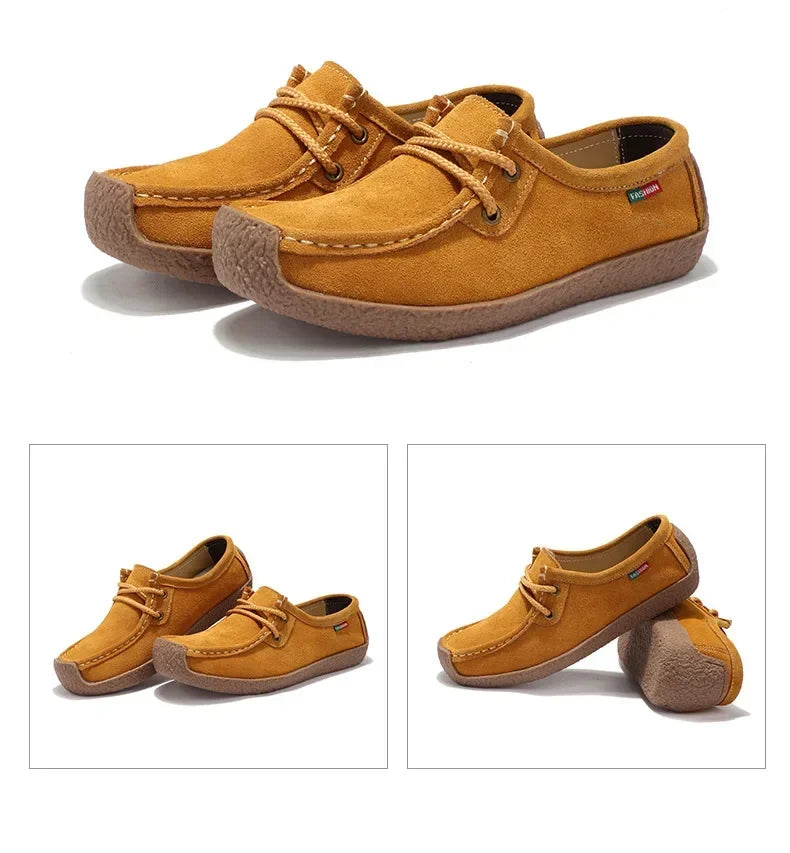 Women Flats Fashion Casual Sneakers  Autumn New Comfortable Female Casual Walking Footwear Fashion Large Size Loafers Shoes