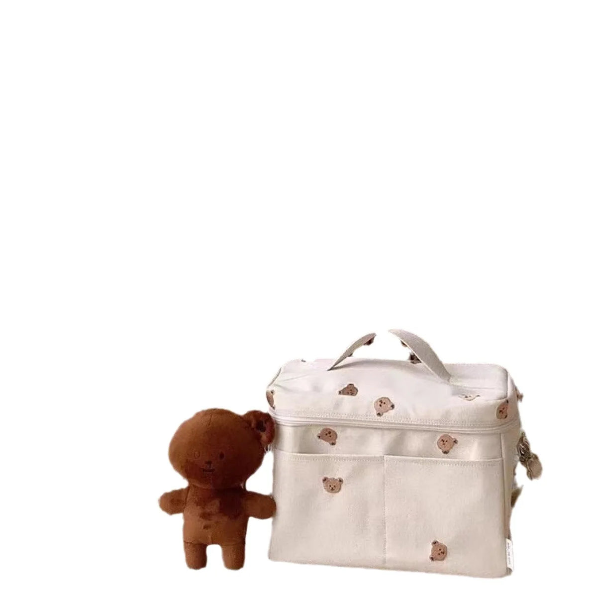 Baby stroller hanging bag multi-functional waterproof mother and baby bag stroller storage mommy outing bag portable milk sto...