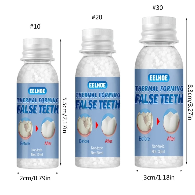 Resin 10g/20g/30g Temporary Tooth Repair Teeth Gaps False Teeth Solid Glue Denture Adhesive Teeth Whitening-Tooth Beauty