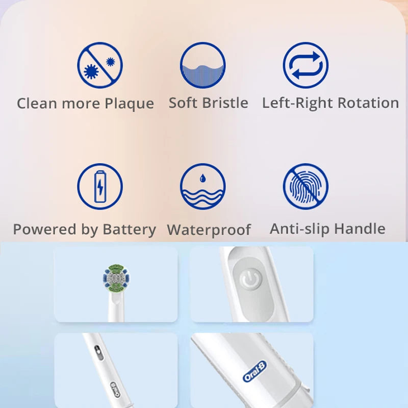 Oral B Electric Toothbrush Rotation Clean Teeth Adult Teeth Brush DB5010 Electric Tooth Brush With Extra Replacement Heads