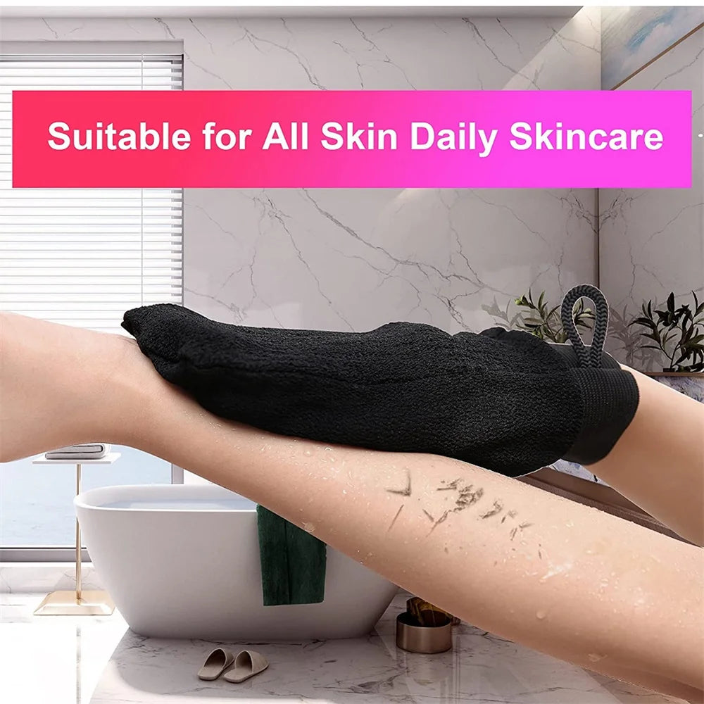 Hammam Shower Bath Scrub Glove Exfoliating Body Facial Tan Massage Mitt Removal Exfoliate Peeling Glove Towel Cleaning Tools