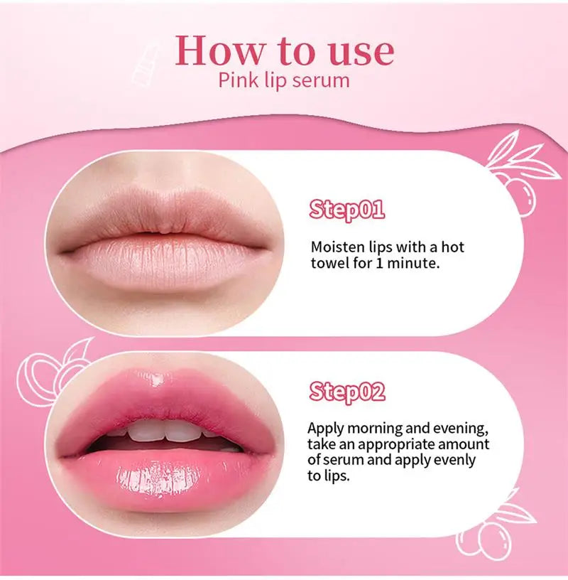 2023 New Lips Bleach Moisturizing Fresh Serum Effective Reduce Pigmentation Pink Whiten Plumper Sexy Lip Balms Korean Cosmetics