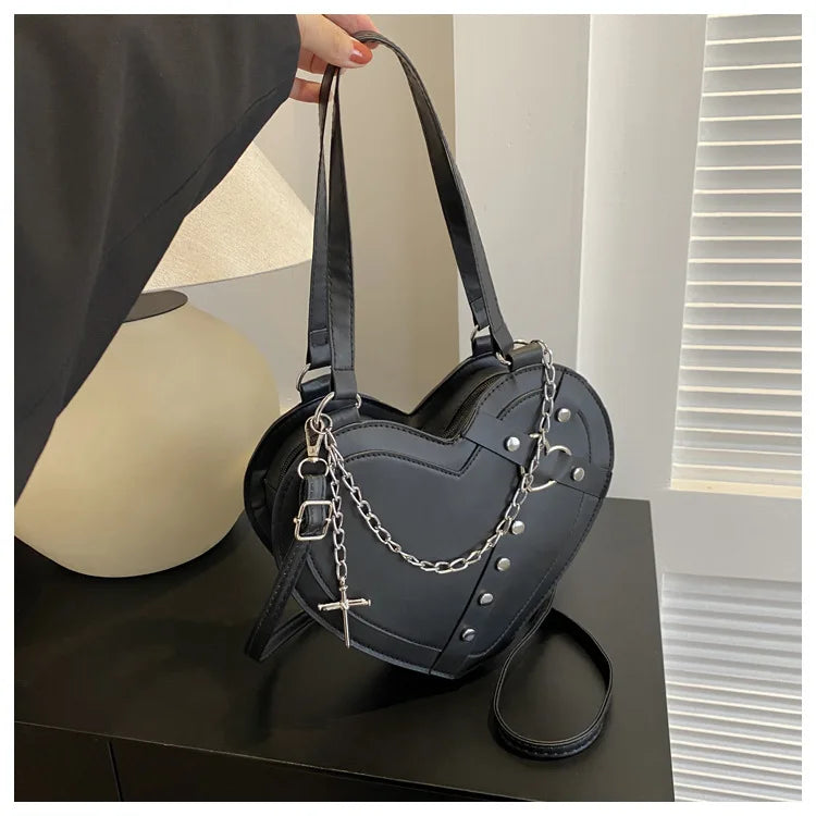 Korean Cute Niche Design Foreign Gas Crossbody Bag Handbag Winter New Trend Love Shoulder Bag One Shoulder Diagonal Shoulder Bag