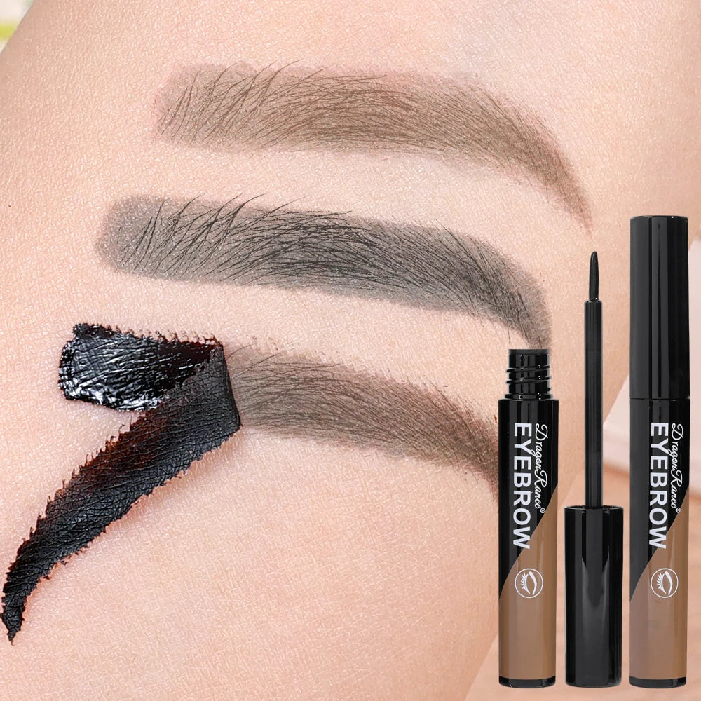 Black Brown Peel-off Eyebrow Gel Tint Makeup Waterproof Lasting Eye Brow Enhancers Liquid Gel Tear Wear Easy Natural Brow Tattoo