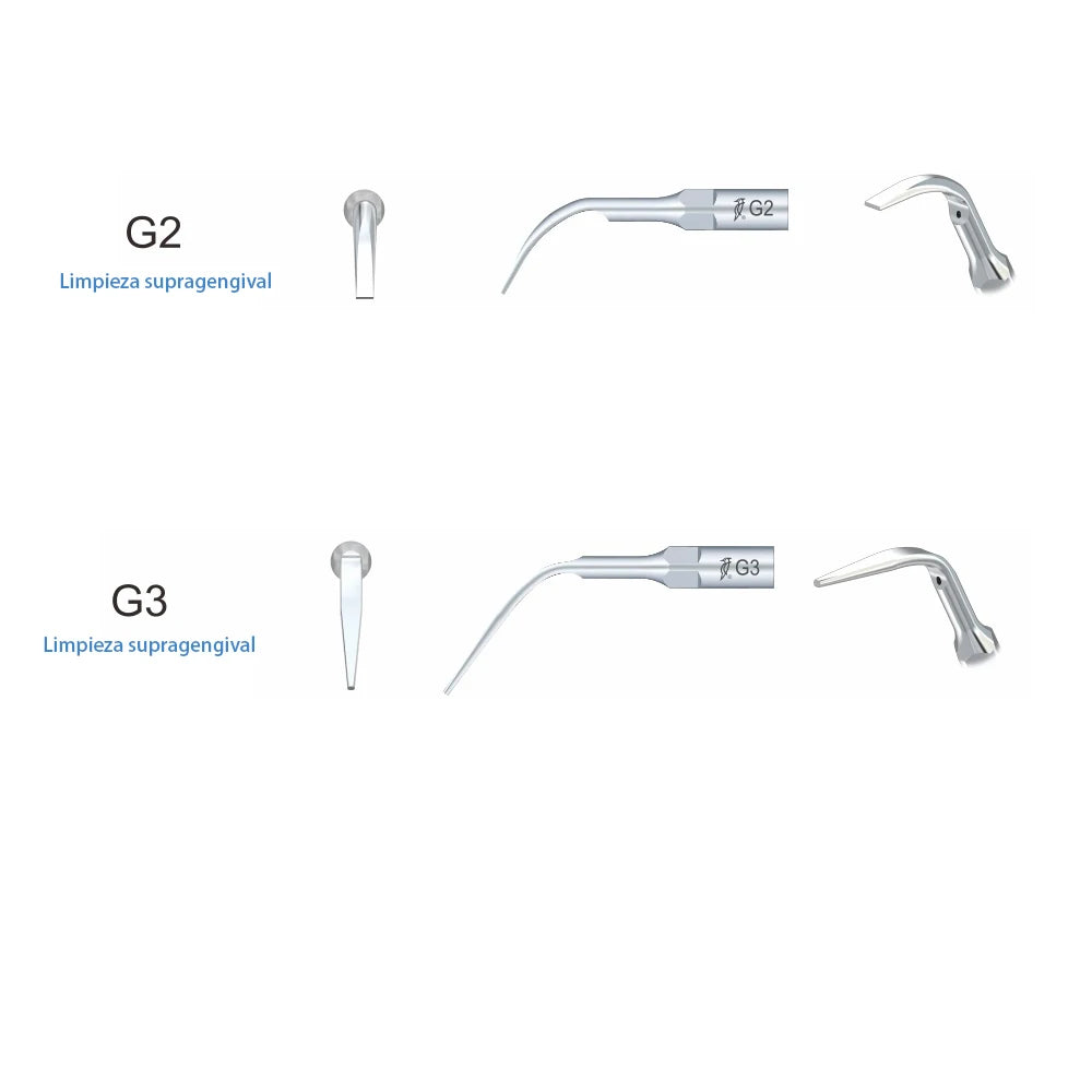 5 puntas de trabajo Wood-Pecker G1G2G3G4P1 para limpieza woodpecker dental  dental material