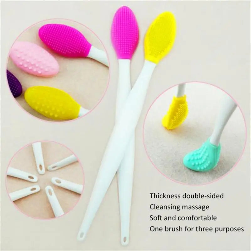 Beauty Skin Care Wash Face Silicone Brush Exfoliating Nose Clean Blackhead Removal Brushes Tools Facial Care Cleansing Brushes