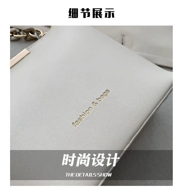 Hot Sale Flap Sling Shoulder Bags for Women Solid Color Crossbody Messenger Bag Purse Female Leather Handbag Pocket Shoulder Bag