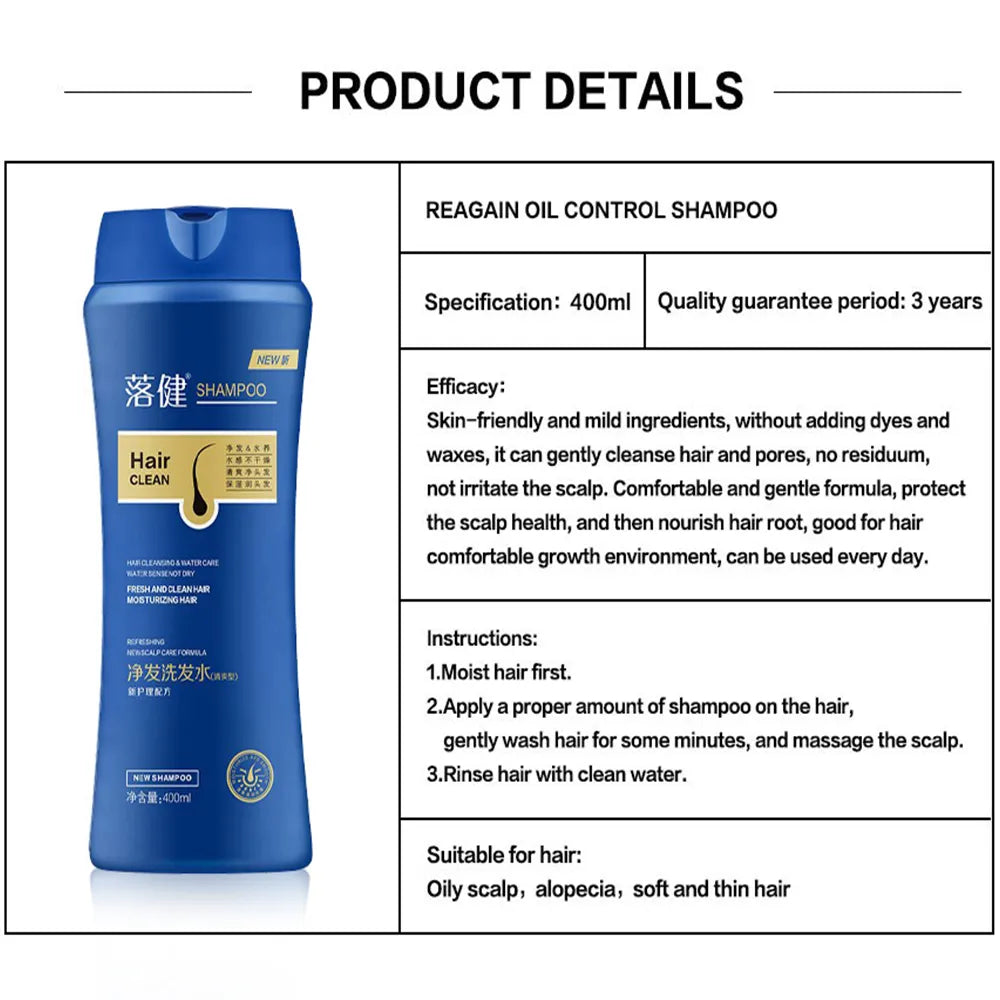 Oil Control Shampoo Hair Nourishing Serum Wash and Care Double Repair Help Your Hair Grow Healthier Suitable For Men/Women