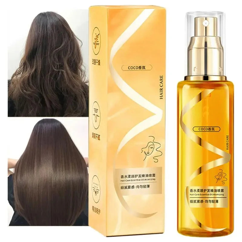 100ml Hair Oil Spray Harmless Hair Oil For Curly Hair Oil Sheen Hair Spray Moisturizing Nourishing Hair No Wash Anti-static