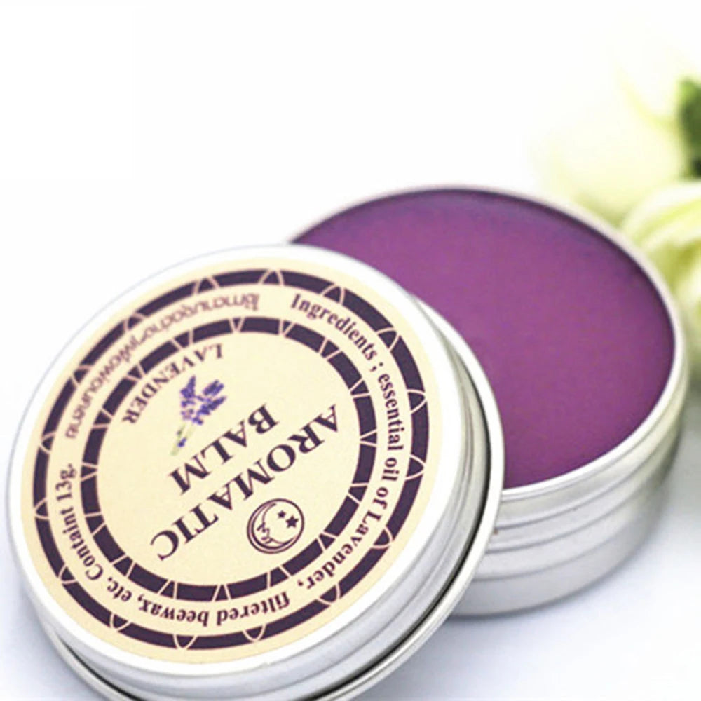 Lavender Aromatic Balm Insomnia Improve Sleep Soothe Relax Mood Stress Plant-based Ingredients Sleepless Cream TSLM1