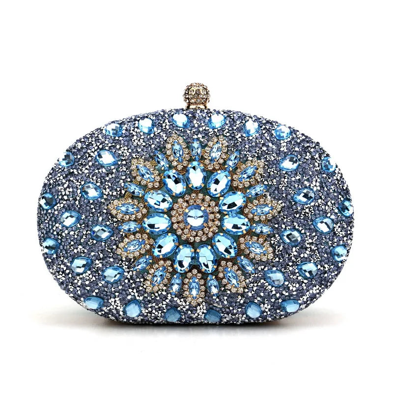 Diamond Women Luxury Clutch Evening Bag Wedding Crystal Ladies Cell Phone Pocket Purse Female Wallet for Party Quality Gift