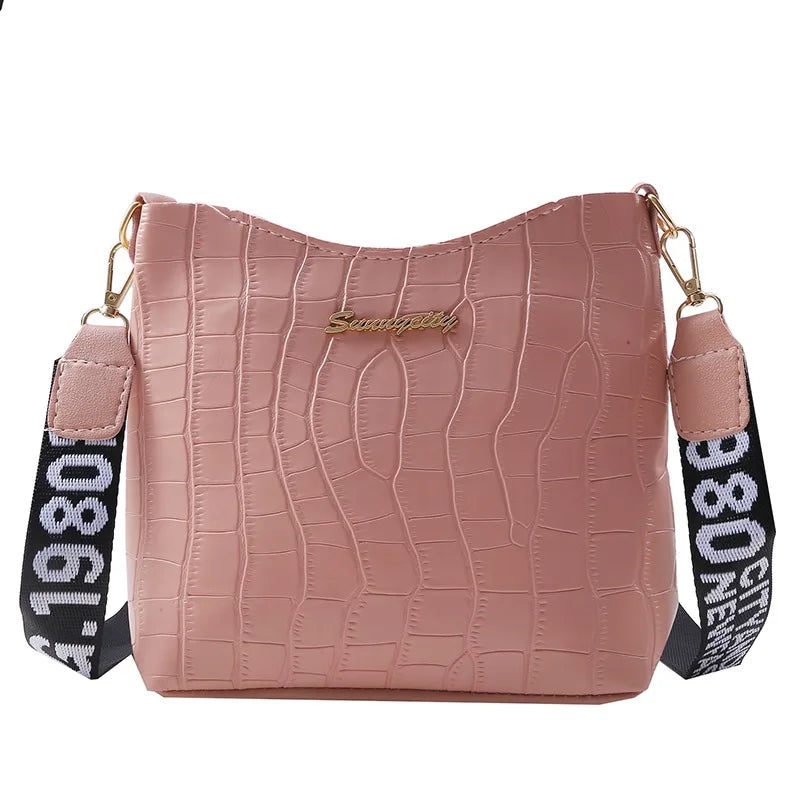 Women Messenger Bags Crocodile Pu Leather Female Crossbody Shoulder Hand Bags For Women Ladies Handbags