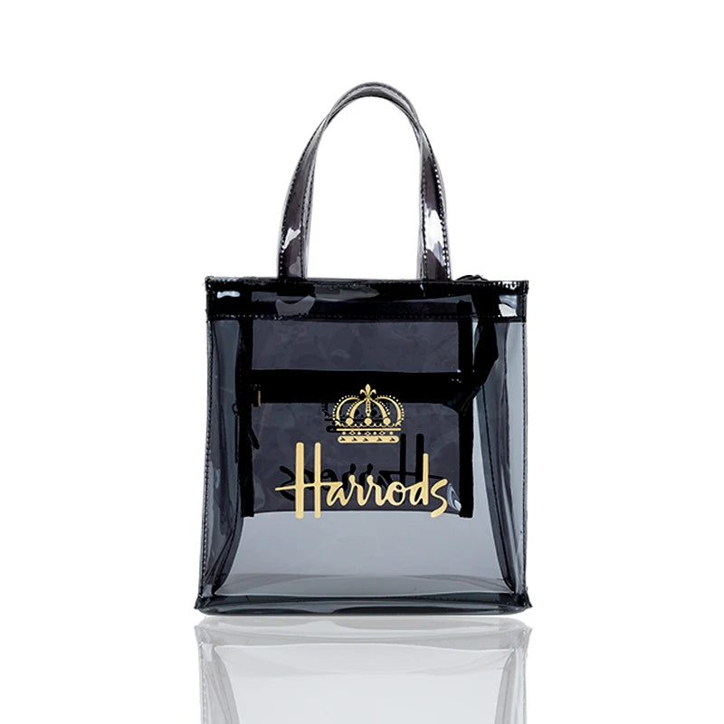 PVC Waterproof Eco Friendly Shopper Bags Women Large Capacity Shopping Totes Stylish Jelly Reusable Shoulder Bags Female Handbag